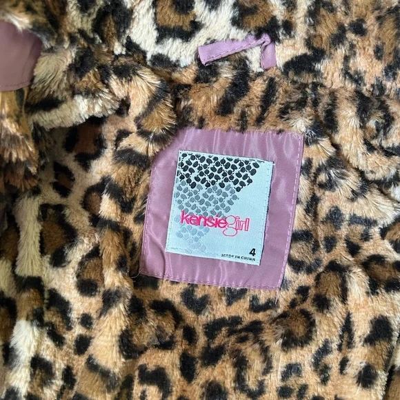 New Kensie Girl Toddler Girls Mauve jacket Coat Puffer Rose Gold Hardware Size 4 - Picture 9 of 11